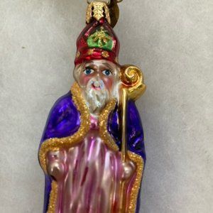 Christopher Radko Plum Nicholas Gem Christmas Ornament